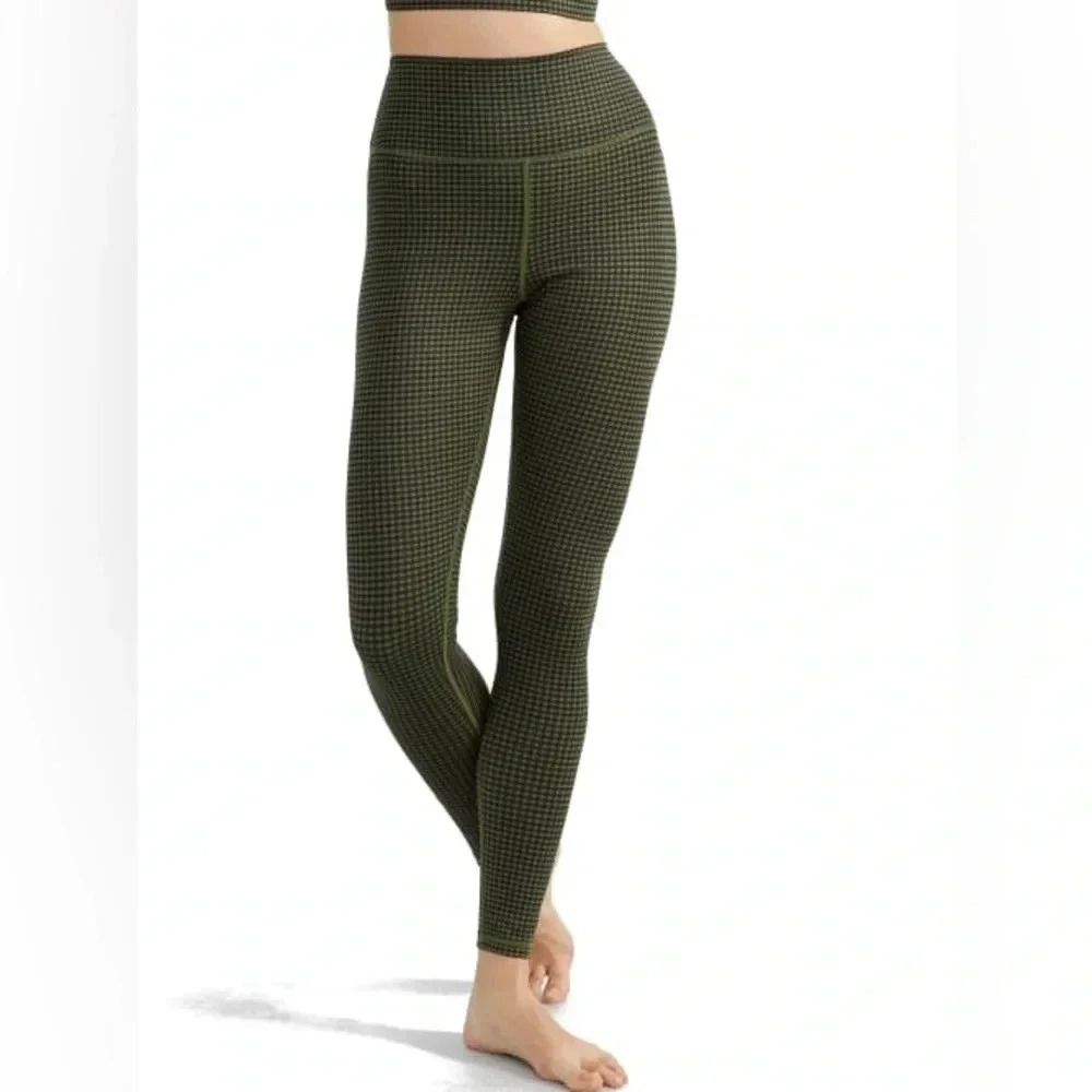 Women’s Glyder Plaid Leggings. Green and Black. Size Small. Excellent Co…